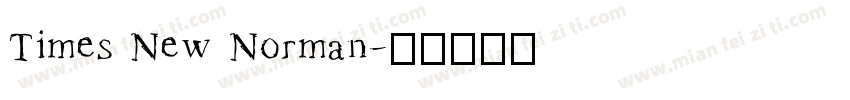 Times New Norman字体转换